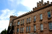 A picture of a brown brick building. 